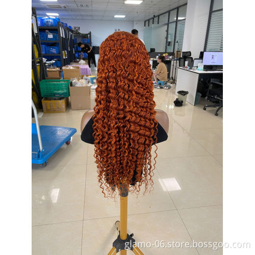 Annione Human Hair Wigs Transparent 13x4 Hd Lace Frontal Blonde Red Blue Orange Pink Highlight Wigs